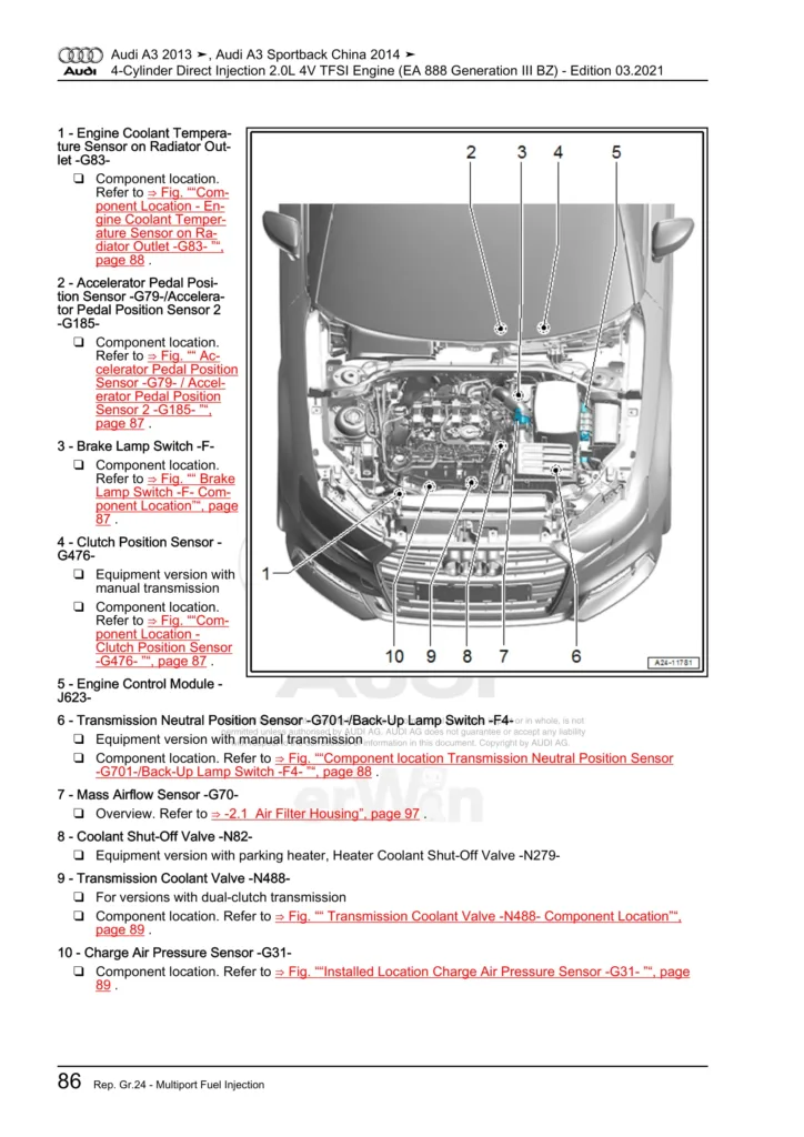 Audi R8 Service and Repair Manual