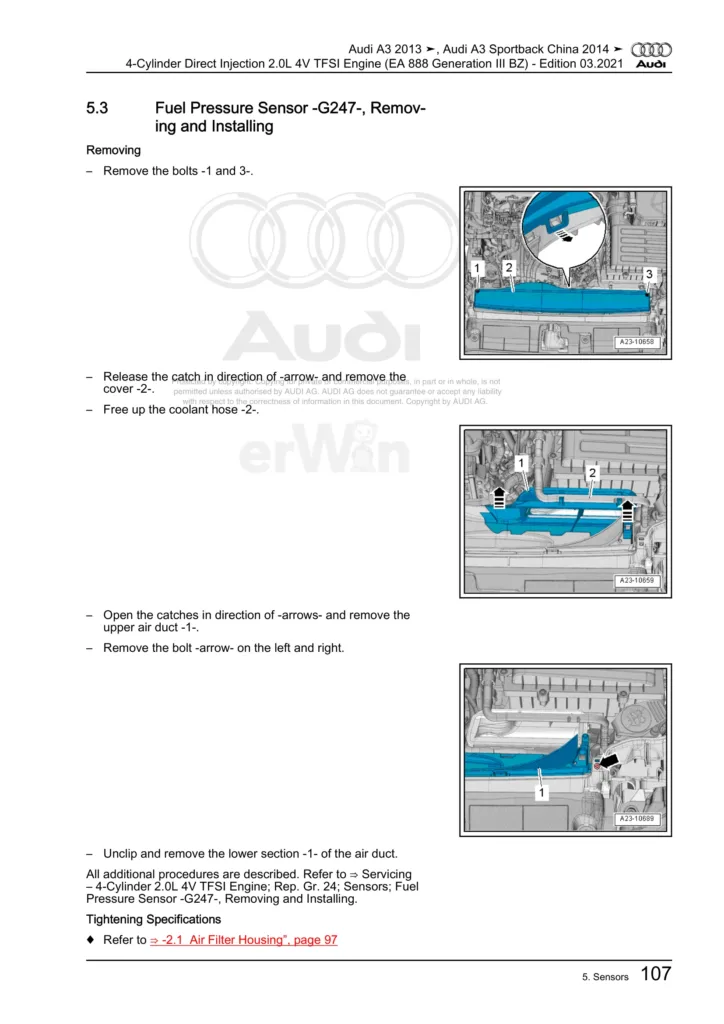 Audi S3 Service and Repair Manual